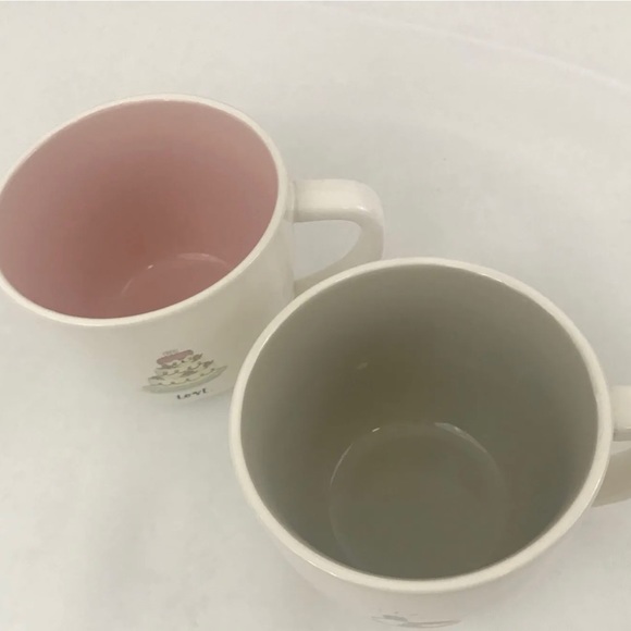 ⚡️Home⚡️Rae Dunn Mugs Set NWOT Love Forever His Hers Marriage Cups Rings Wedding - Picture 4 of 7